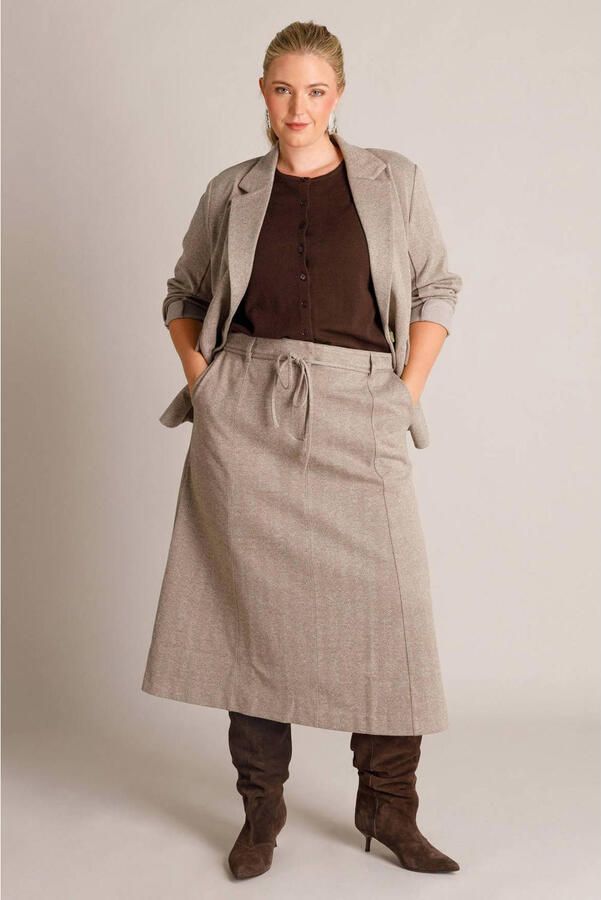 Yest Curve regular blazer Plus Size grijsgroen - Foto 2