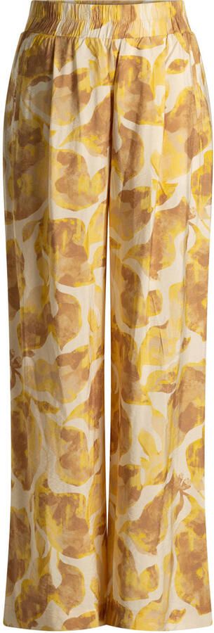 Yest Curve regular waist casual broek geel - Foto 3