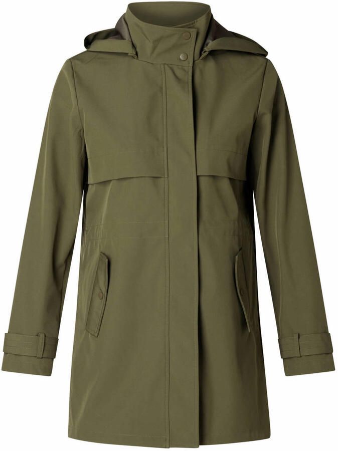 Yest Curve softshell jas olijfgroen