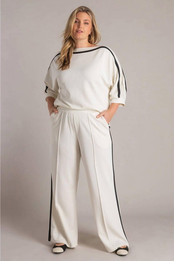 Yest Curve straight regular waist broek wit - Foto 3