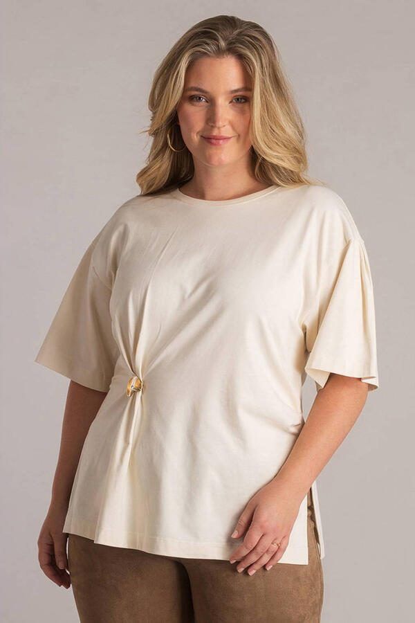 Yest Curve T-shirt ecru