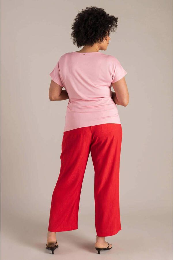 Yest Curve T-shirt lichtroze - Foto 3