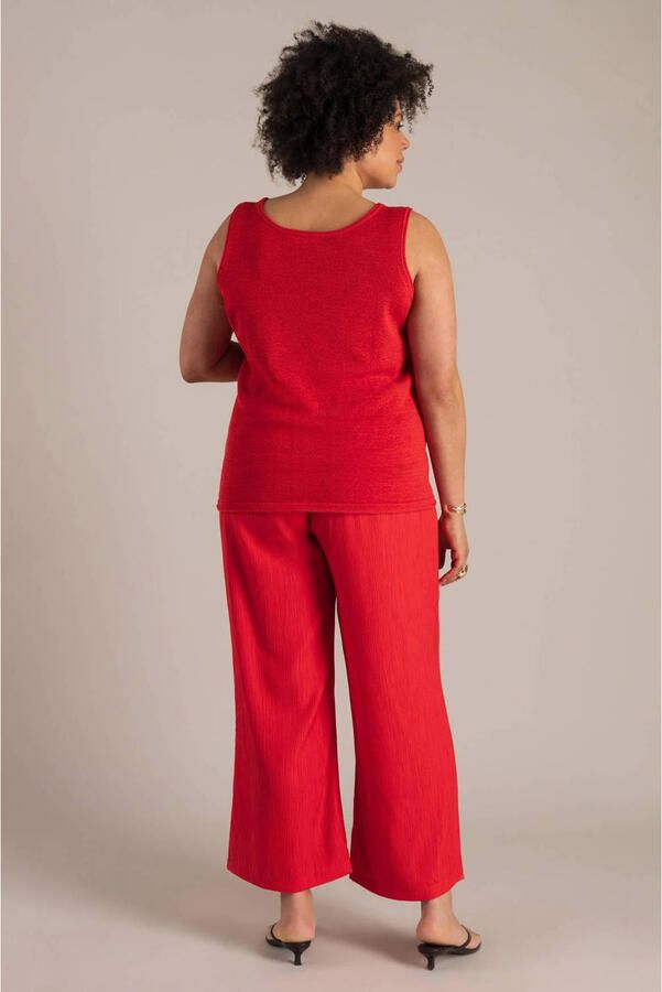 Yest Curve top fijn gebreid rood - Foto 2