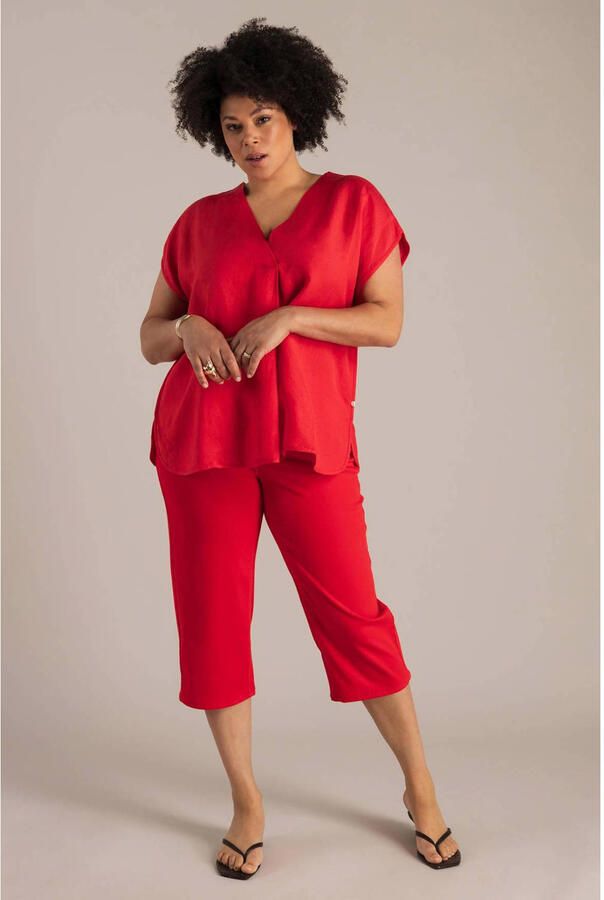 Yest Curve top met linnen rood - Foto 2
