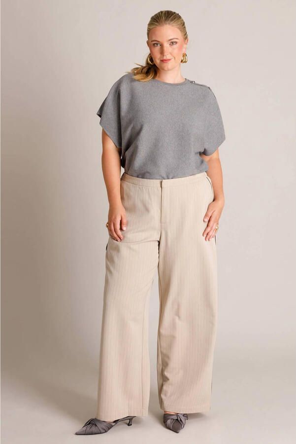 Yest Curve top Plus Size grijs - Foto 3