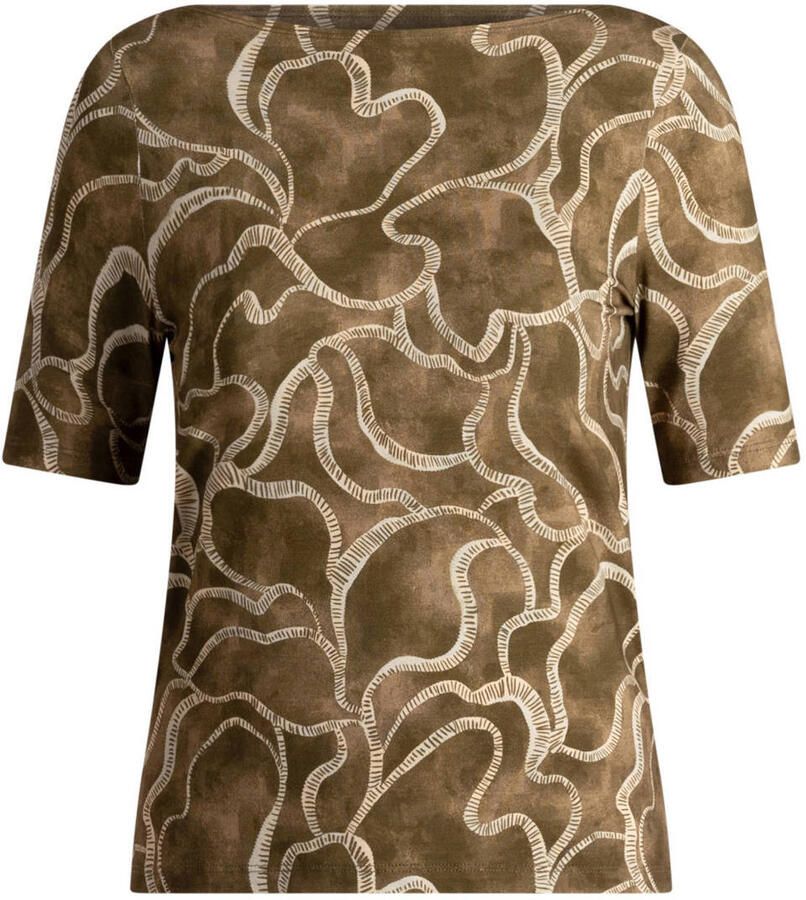 Yest Curve top Plus Size met print