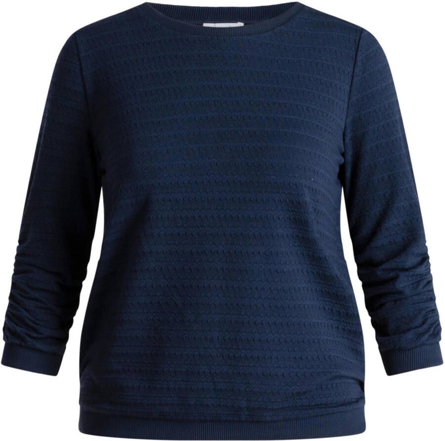 Yest Curve trui Plus Size donkerblauw