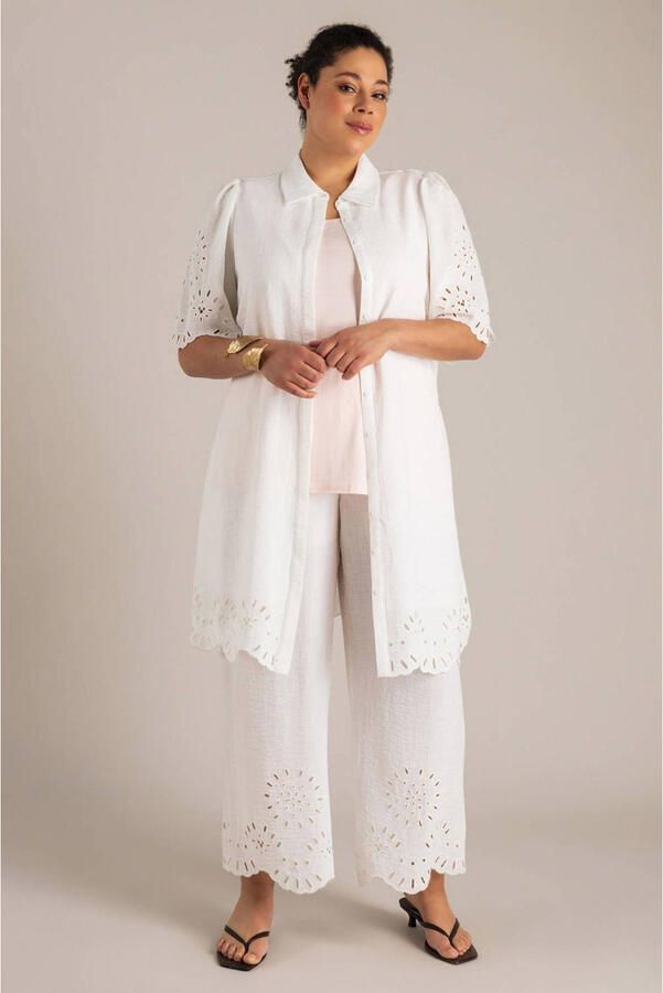 Yest Curve tuniek broderie wit - Foto 3