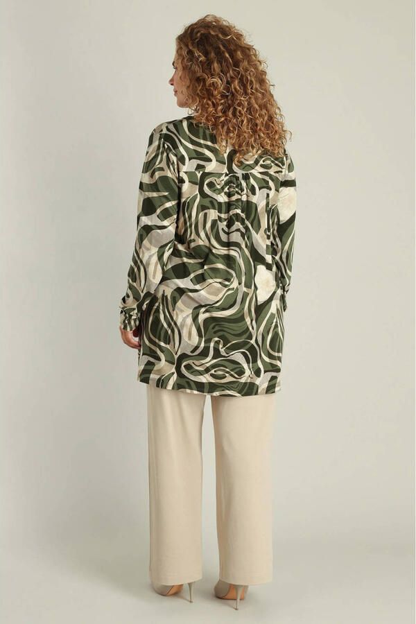 Allude Gestreepte trui Wit - Foto 2