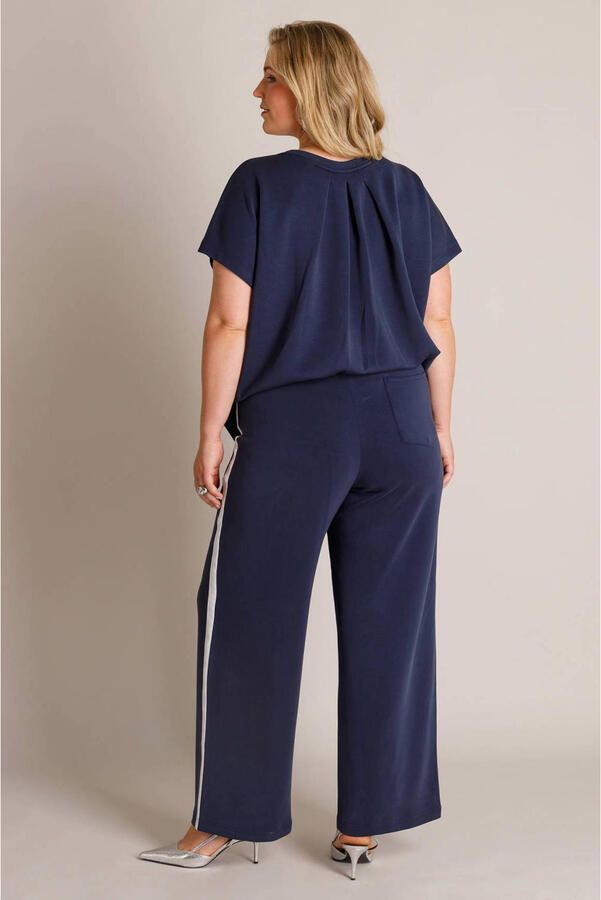 Yest Curve wide leg broek Plus Size donkerblauw - Foto 2