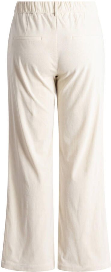 Yest Curve wide leg corduroy broek Plus Size beige - Foto 3
