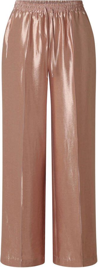 Yest Curve wide leg regular waist broek rosé - Foto 3