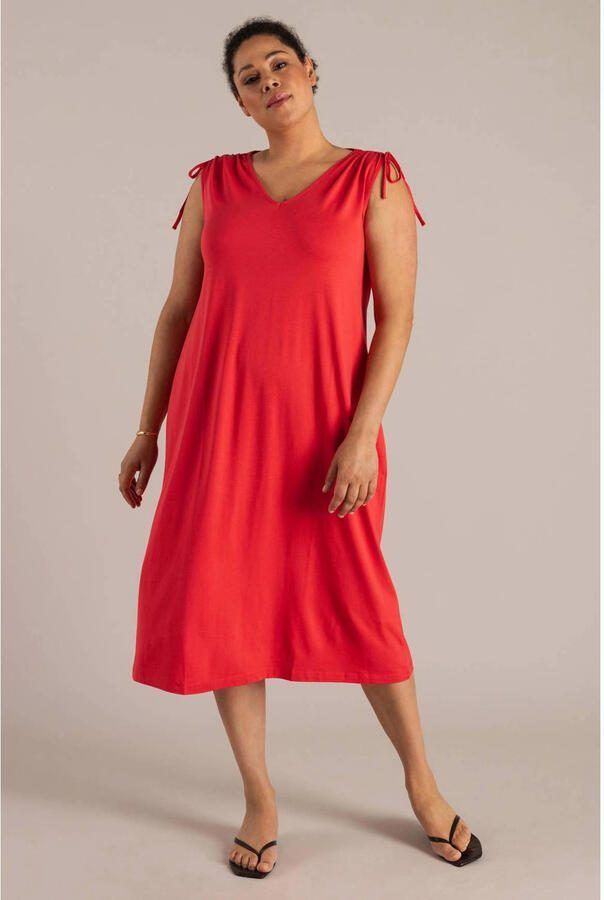 Yest Curve zomerjurk rood