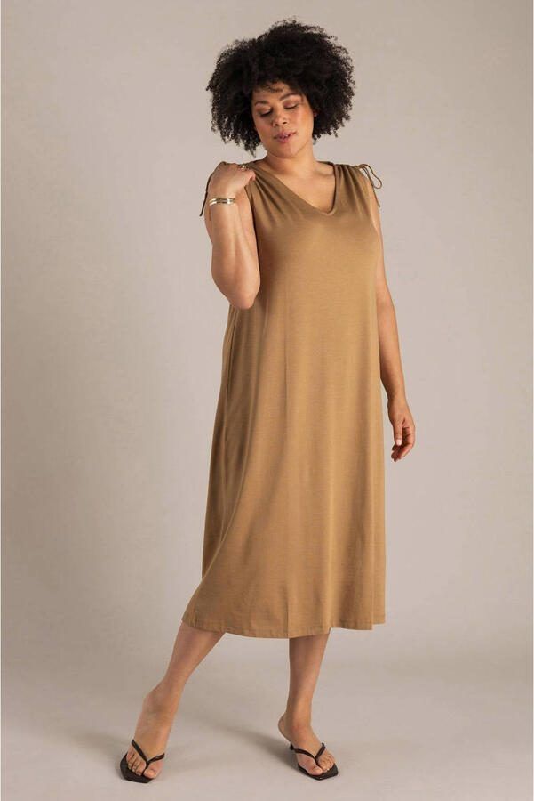 Yest Curve zomerjurk taupe