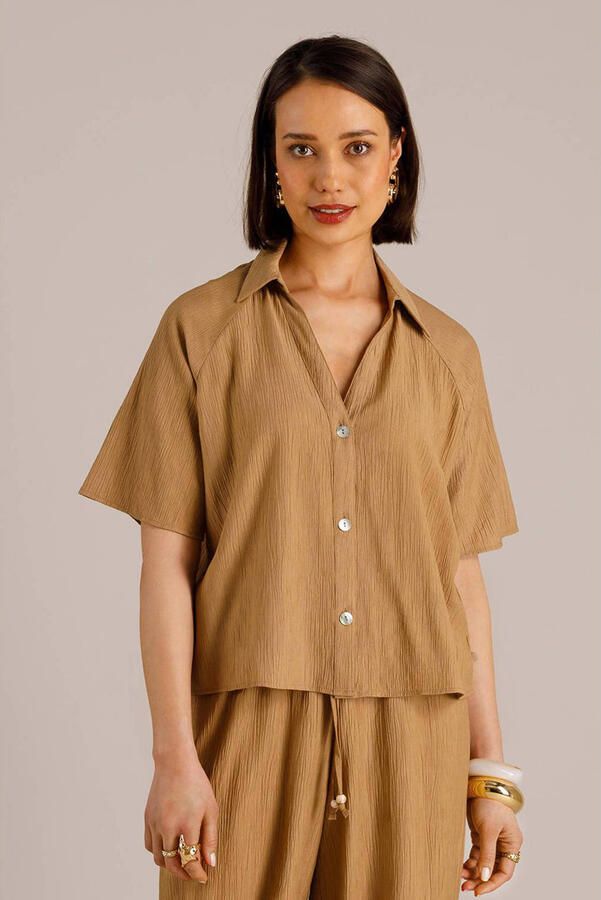 Yest blouse camel