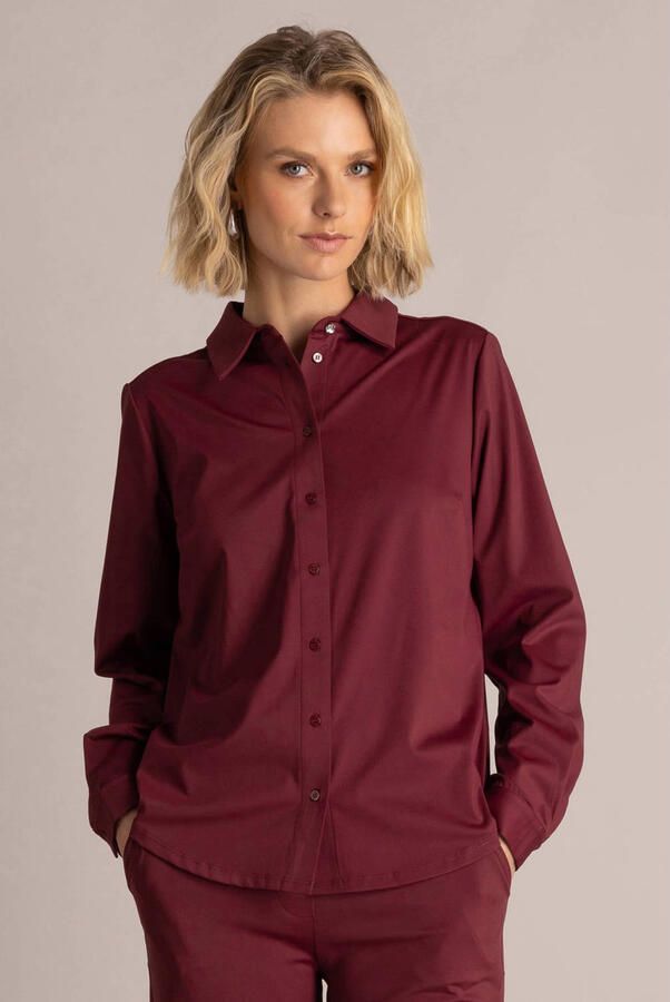 Yest blouse donkerrood