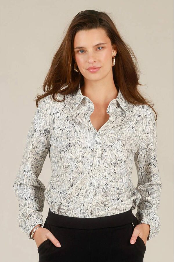 Yest blouse met dierenprint