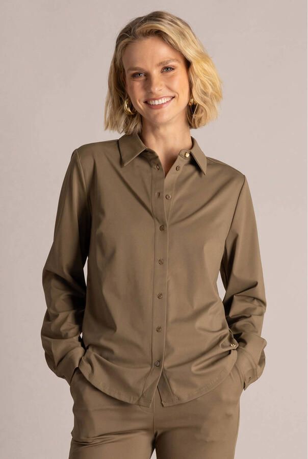 Yest blouse olijfgroen