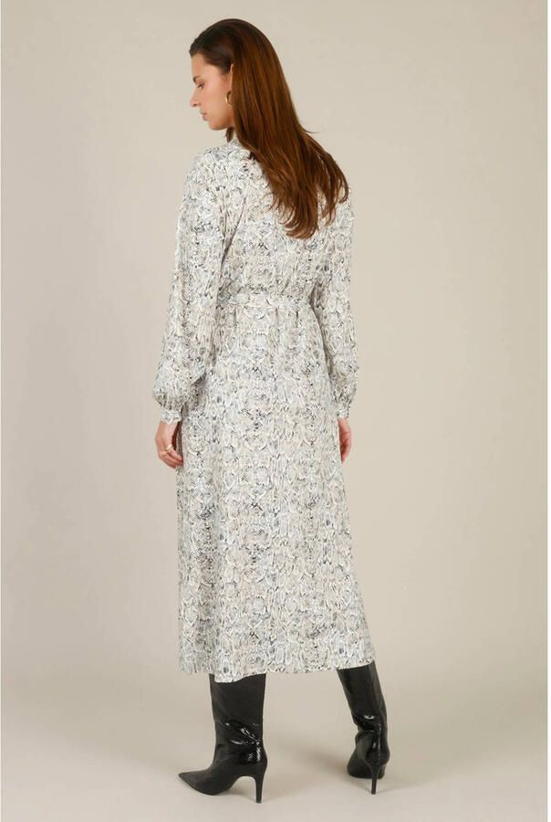 Yest blousejurk met dierenprint ecru - Foto 2