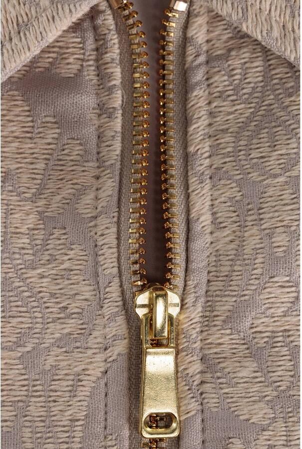 Yest bomberjack met print beige - Foto 3