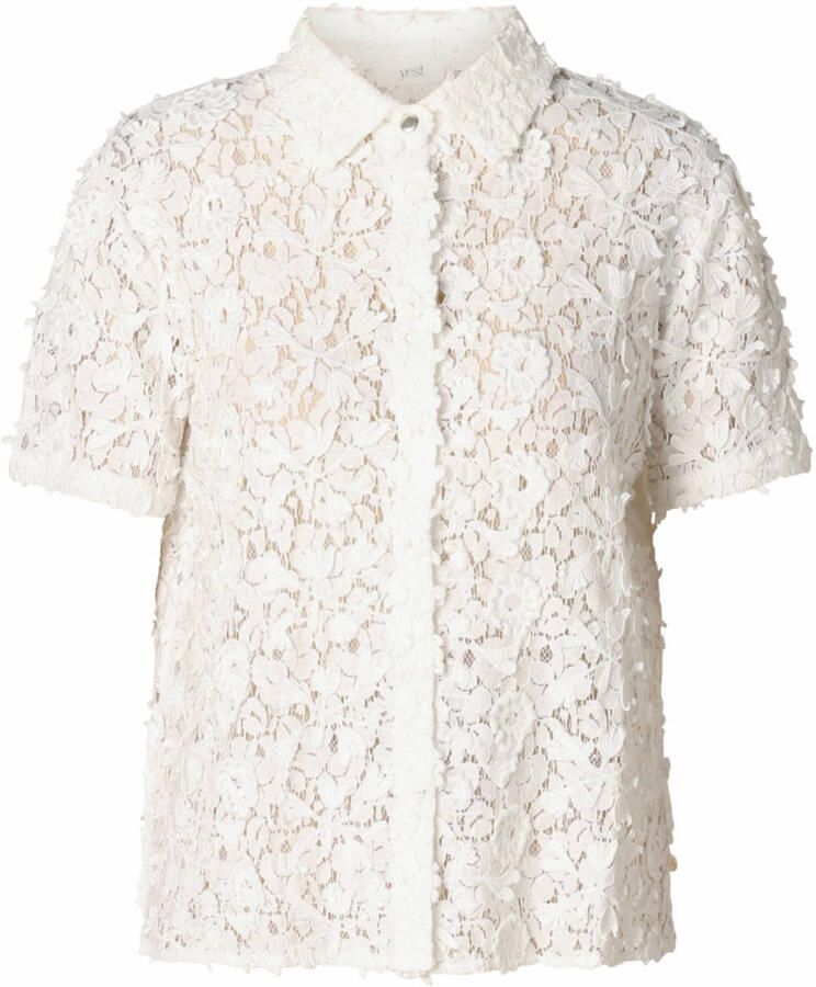 Yest gebloemde blouse ecru