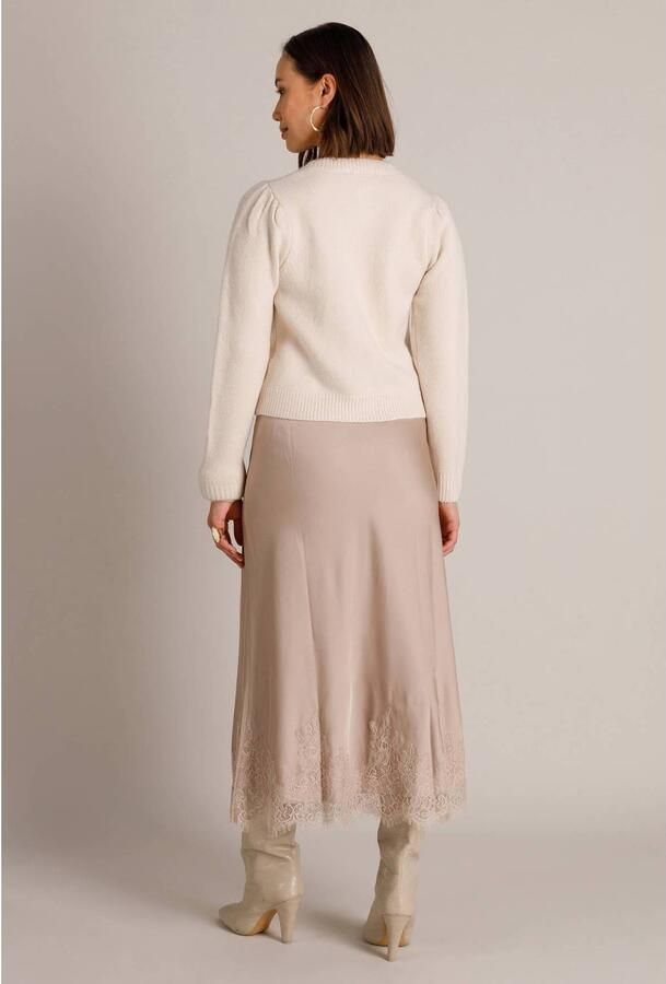 Yest gebreid vest beige - Foto 2