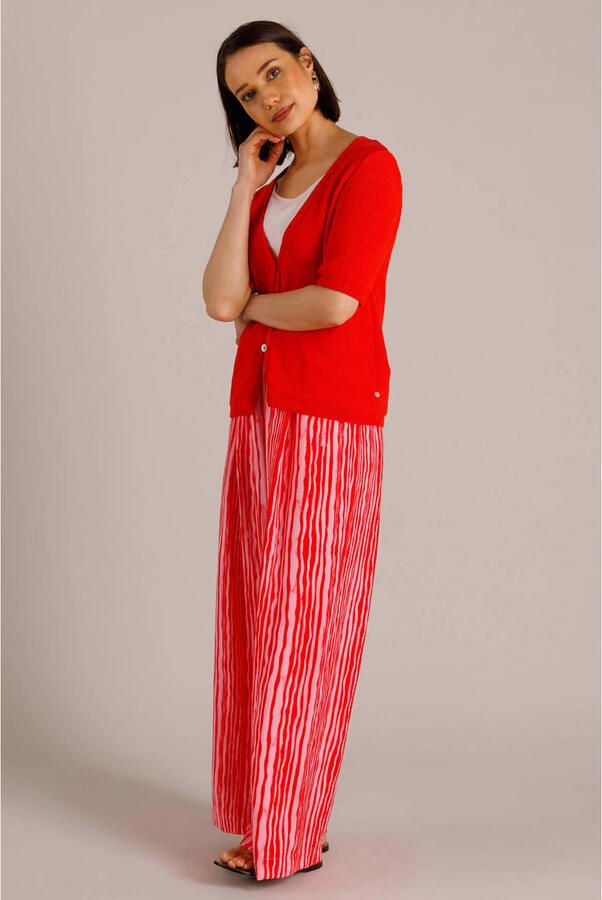 Yest gebreid vest rood - Foto 2
