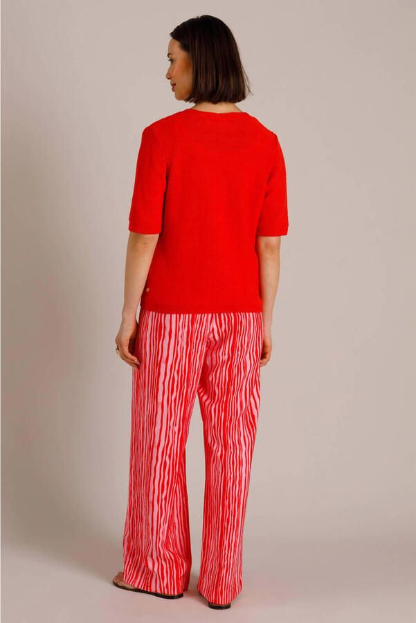 Yest gebreid vest rood - Foto 3