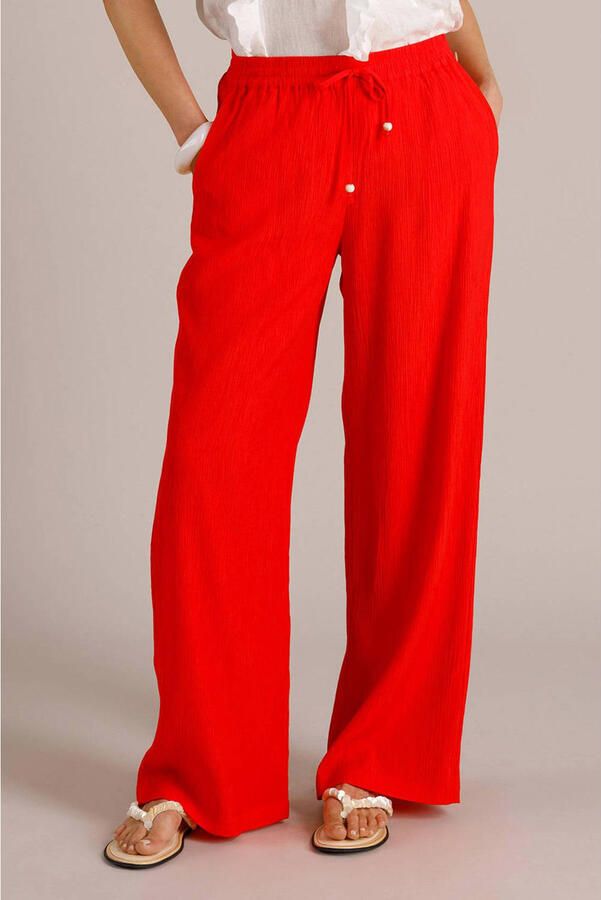 Yest high waist broek rood