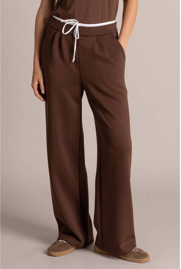 Yest loose fit broek bruin