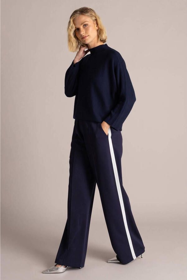Yest loose fit broek donkerblauw - Foto 2