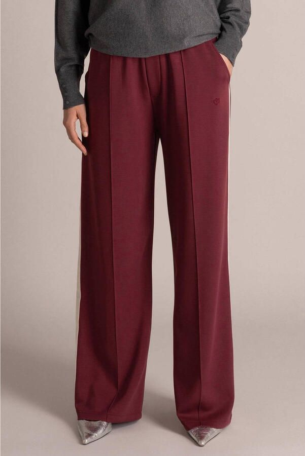 Yest loose fit broek donkerrood