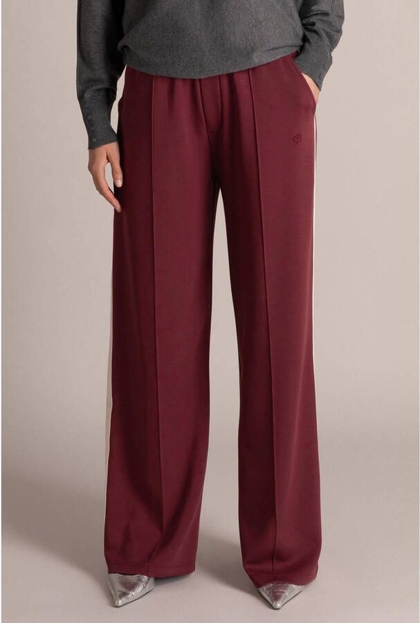 Yest loose fit broek donkerrood
