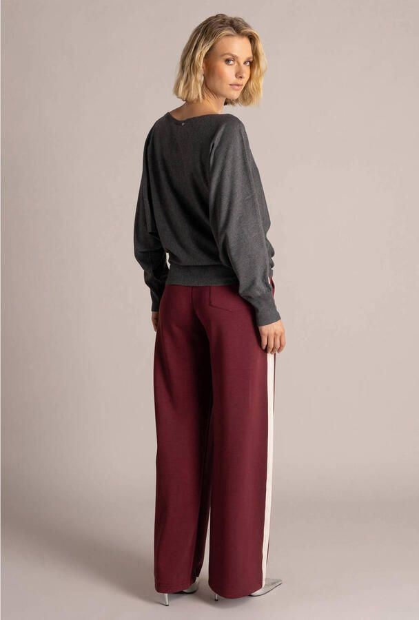 Yest loose fit broek donkerrood - Foto 3