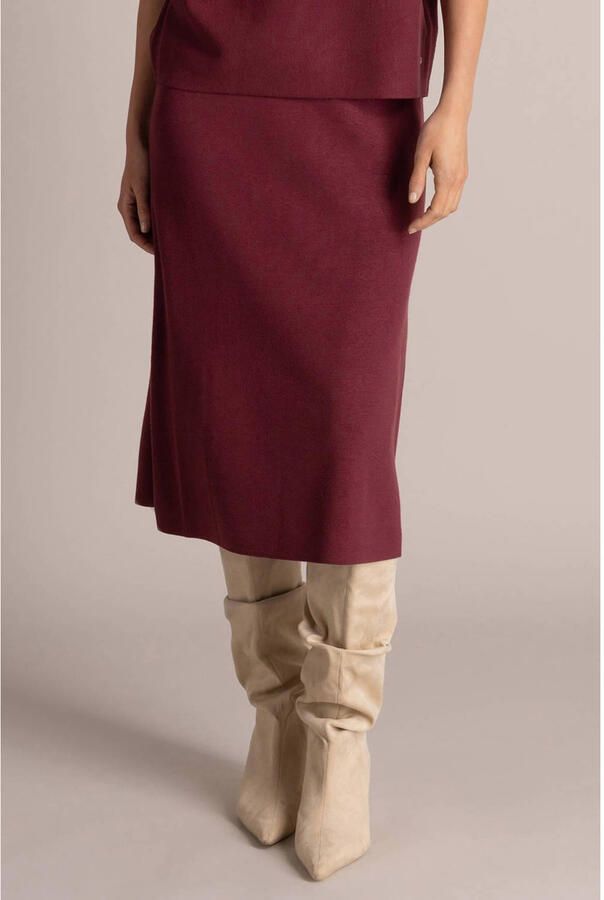 Yest midi rok rood