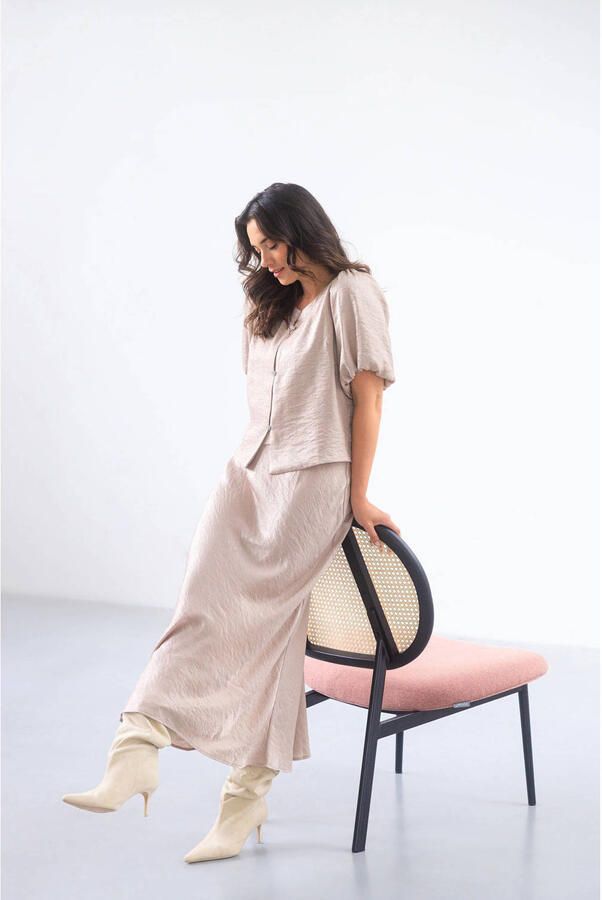 Yest midi rok taupe - Foto 2