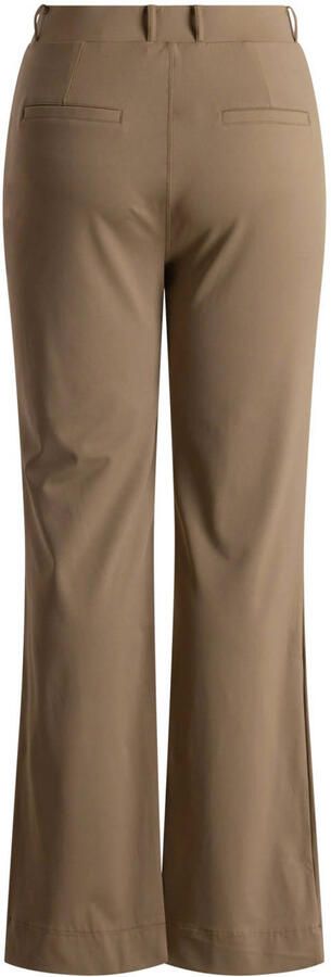Yest regular waist flared broek olijfgroen - Foto 3