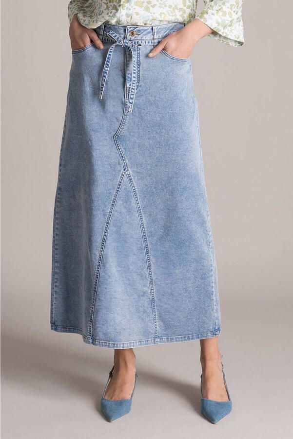 Yest spijkerrok medium blue denim