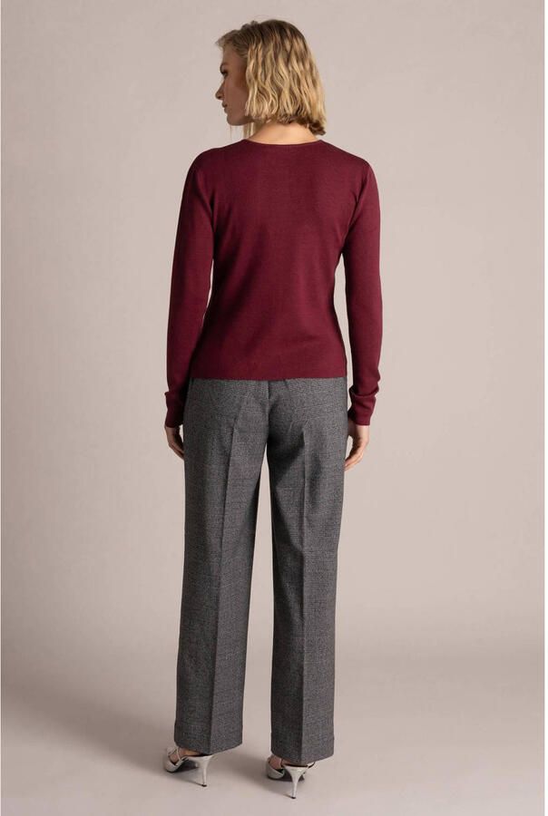 Yest straight leg cropped geruite broek - Foto 3