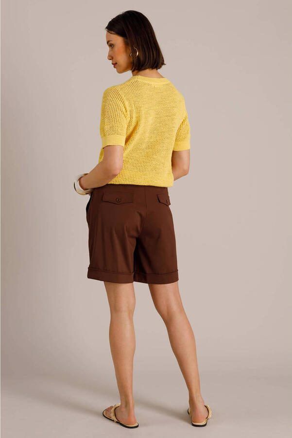 Yest straight regular waist casual short bruin - Foto 2