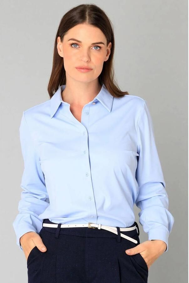Yest travelstof blouse lichtblauw - Foto 1