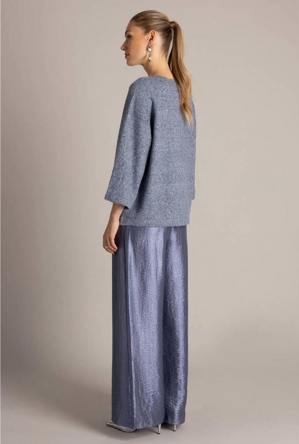 Yest wide leg broek blauw - Foto 2