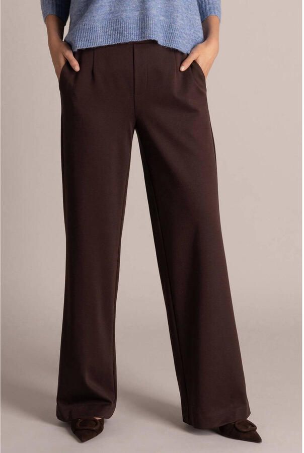 Yest wide leg broek bruin