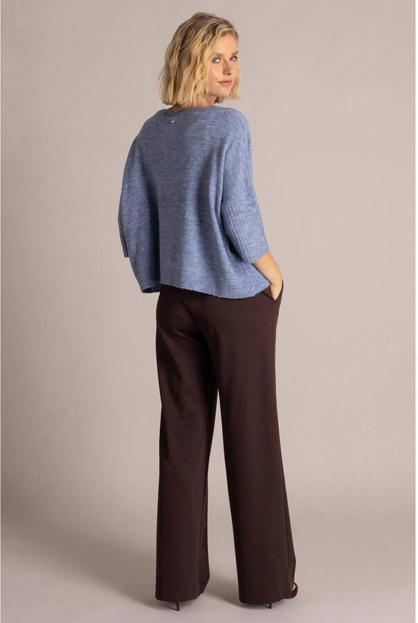 Yest wide leg broek bruin - Foto 3
