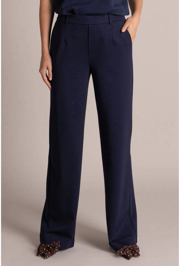 Yest wide leg broek donkerblauw
