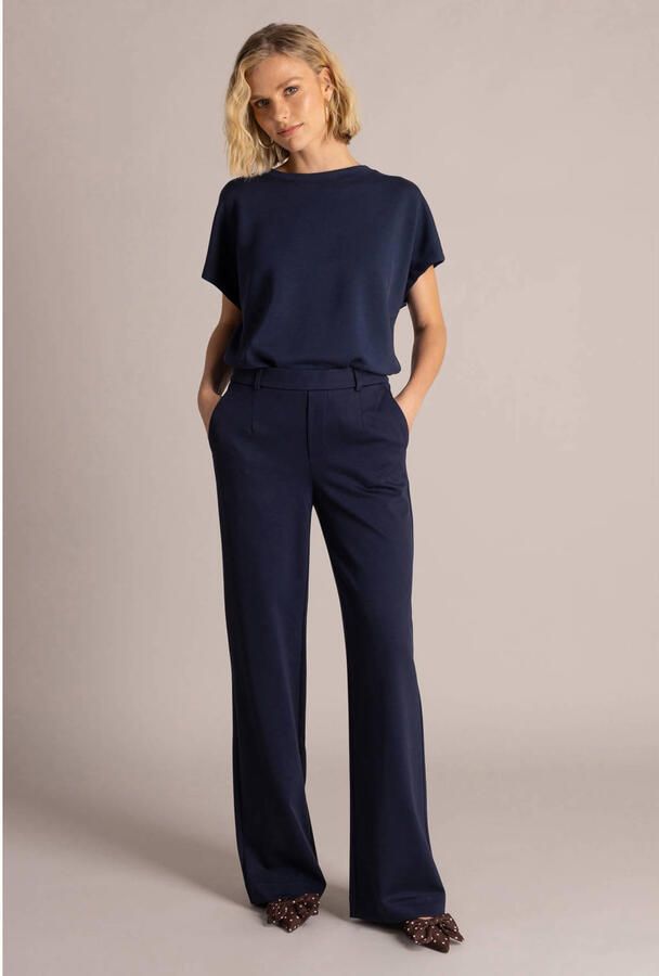 Yest wide leg broek donkerblauw - Foto 2