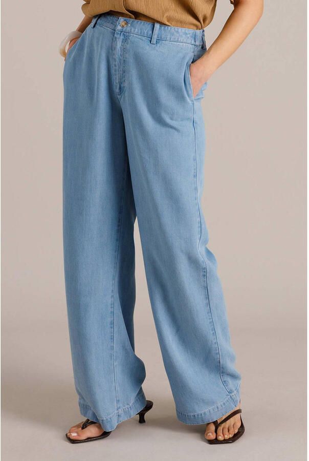 Yest wide leg jeans light blue denim