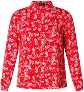 Yesta blouse Jillian met paisleyprint rood wit