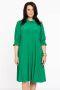 Yoek A-lijn jurk van DOLCE travelstof groen - Thumbnail 1