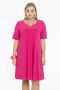 Yoek A-lijn jurk van travelstof DOLCE roze - Thumbnail 1